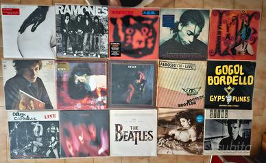 Lotto stock 15 vinili lp  rock punk pop