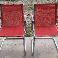 2 poltrone rete rossa 