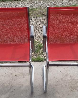 2 poltrone rete rossa 