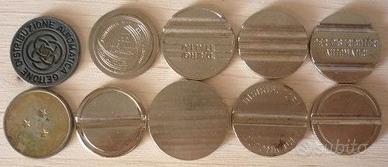 10 gettoni sale giochi P.I. Sicmatic Daerg Italia