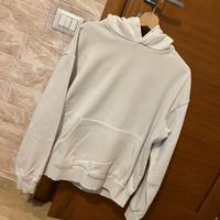 Felpa bianca con cappuccio zara