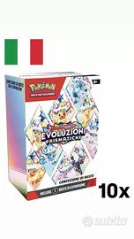 10x Pokemon Evoluzioni Prismatiche Bundle 6 Buste