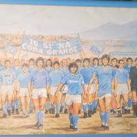 quadro con Maradona 