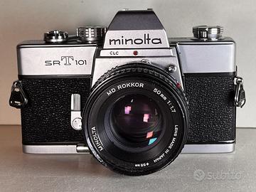 Fotocamera analogica Minolta SRT-101 testata