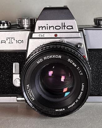 Fotocamera analogica Minolta SRT-101 testata
