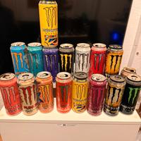 Lattine di monster + energy drink