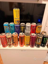 Lattine di monster + energy drink
