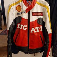 Giubbotto pelle moto Ducati