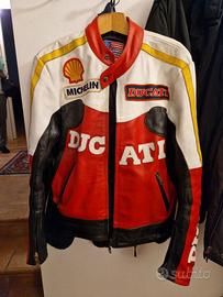 Giubbotto pelle moto Ducati