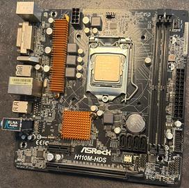 Scheda madre AsRock H110M-HDS + CPU Intel i5-6500
