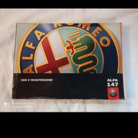 Libretto uso e manutenzione Alfa Romeo 147.