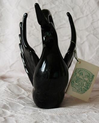 Anatra in vetro di Murano con oro 24 KT