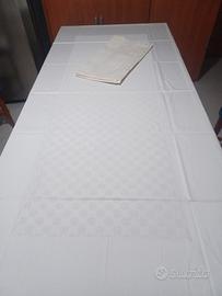 Tovaglia di fiandra di cotone con i suoi 12 tovagl