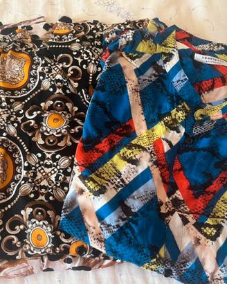 Tris camicie da uomo a fantasia