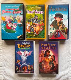 Lotto 5 videocassette VHS  Cartoni Animati