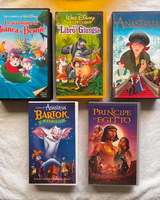 Lotto 5 videocassette VHS  Cartoni Animati