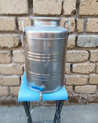 fusto in acciaio per olio e liquidi da 30 litri 