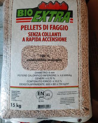 PELLET FAGGIO IN BANCALE PRESTAGIONALE