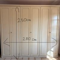 Camera anni 80/90 armadio+comò+specchio+comodini