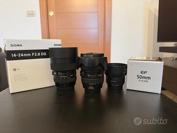 Obiettivo canon 24-105 f4 + altri obietti