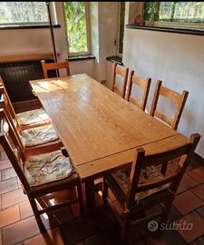 tavolo da pranzo in palissandro 