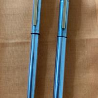 Collezionismo, 2 penne “Aurora” in argento,anni’70