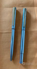 Collezionismo, 2 penne “Aurora” in argento,anni’70