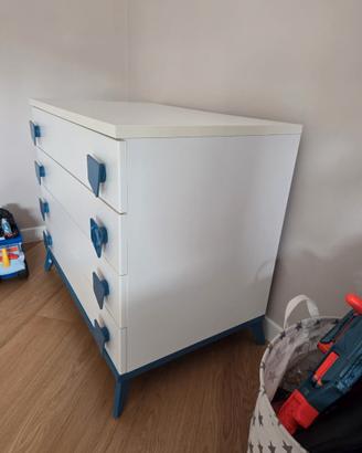 Cassettiera e comodino per camera bambino