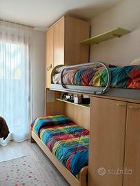 Camera con letti a castello