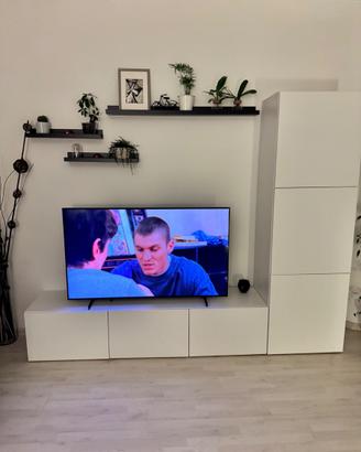 Mobile TV IKEA BESTÅ bianco + colonna
