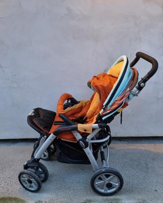 Trio passeggino ovetto navicella per bambini janè