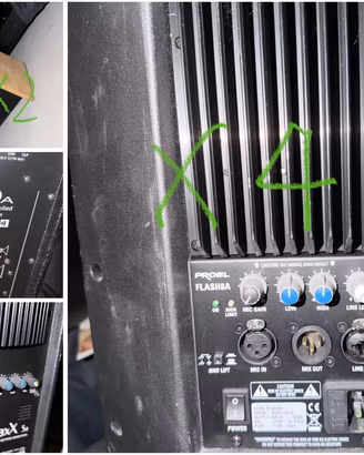 Casse, mixer e luci