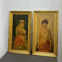 Oleografie con cornice da Michetti