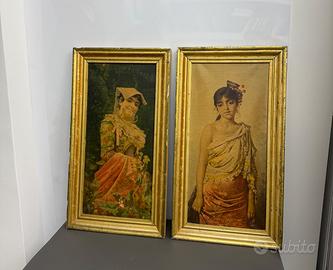 Oleografie con cornice da Michetti