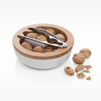 schiaccianoci in ceramica legno metallo