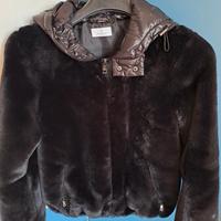 Giacca in pelliccia Motivi con cappuccio tg.42