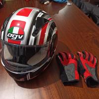 casco agv + guanti