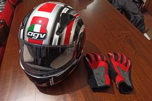 casco agv + guanti