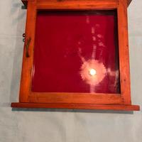 Vetrinetta bacheca legno vetro