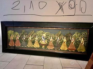 Quadro raffigurante ballo per preghiera indiana.