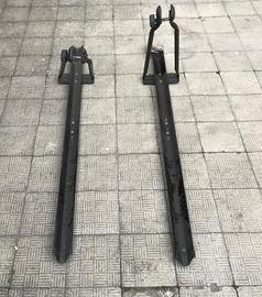 Coppia Porta Bici da Tetto auto attacco universale