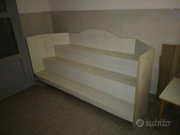 Espositore da vetrina in legno