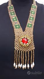 collana con perline Vintage anni 70, originale