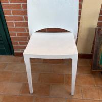 6 sedie da esterno Bontempi impilabili colore bian