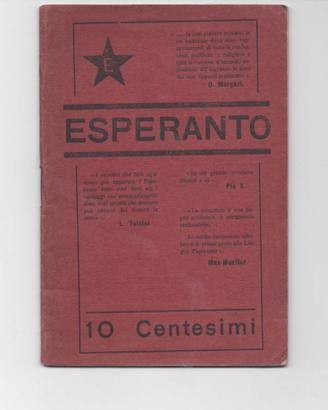 Raro Libretto "Esperanto" 1911 - Manuale