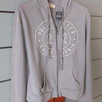 Felpa Grigia Nuova Con Cartellino Hollister