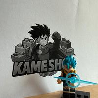Gogeta S.S blu - figurine compatibile Lego