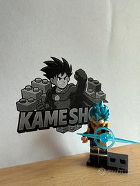 Gogeta S.S blu - figurine compatibile Lego