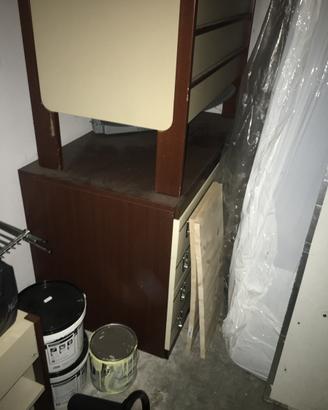 Comó, comodini, poltrona letto, materassi