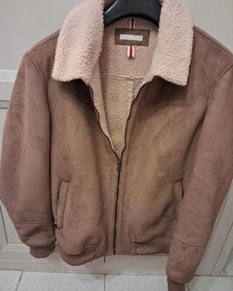 giubbino bomber sseinse in ecomontone/ scamosciato
